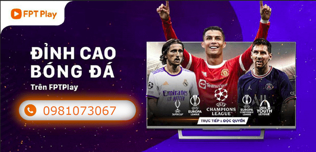 Gói dịch vụ vip FPT Play còn bao gồm các giải đấu thể thao hot nhất hiện nay